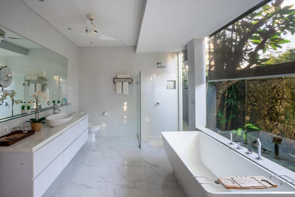 Shower, Bathroom, Bath, towels