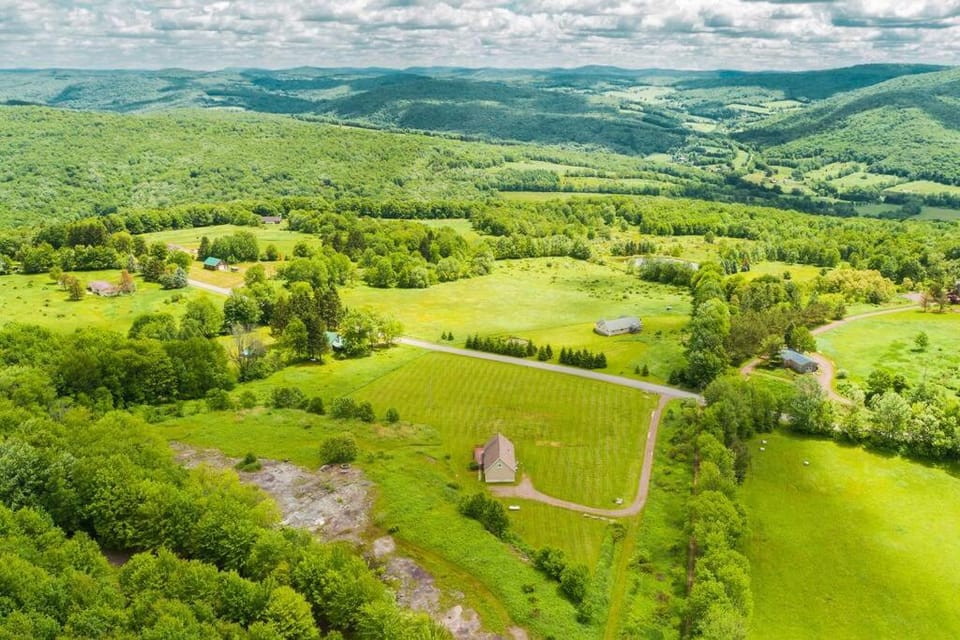 Natural landscape, Bird's eye view, Mountain view