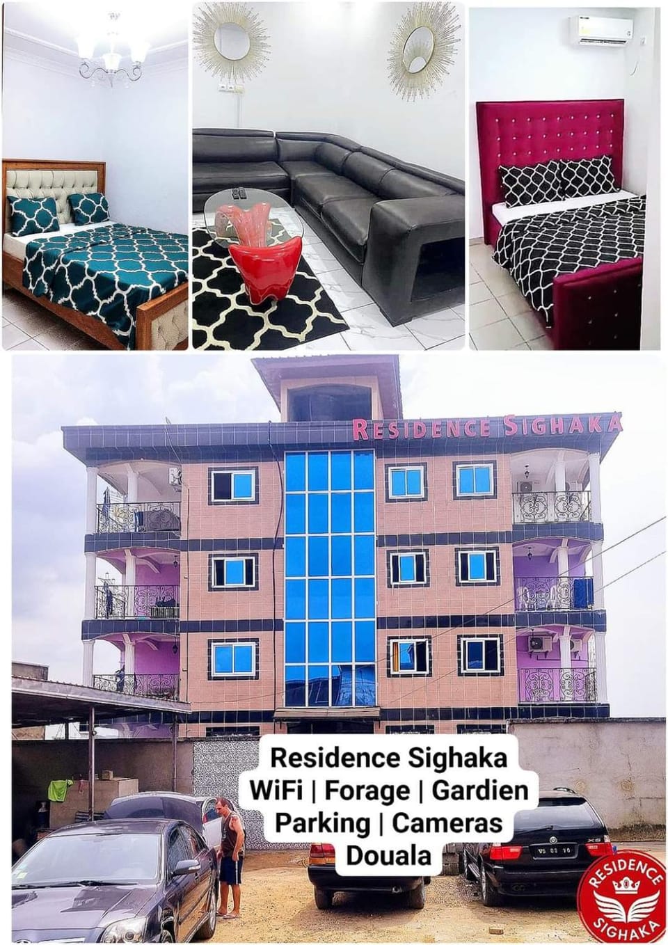Property building, Facade/entrance, Property logo or sign, Balcony/Terrace, Parking, VIP