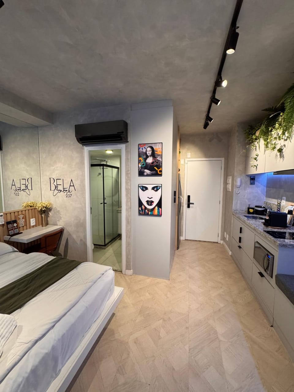Bed, Kitchen or kitchenette, Photo of the whole room, Bedroom, pet friendly, stove