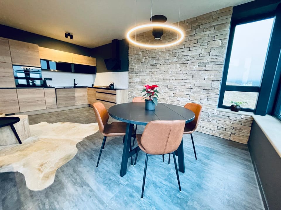 Living room, kitchen