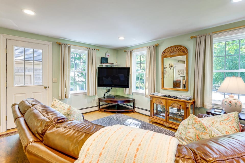 Game Room + Patio: Quiet Centerville Beach Base House in Centerville