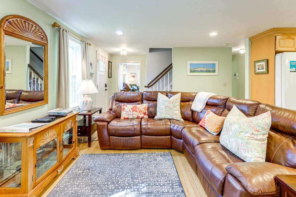 Game Room + Patio: Quiet Centerville Beach Base House in Centerville