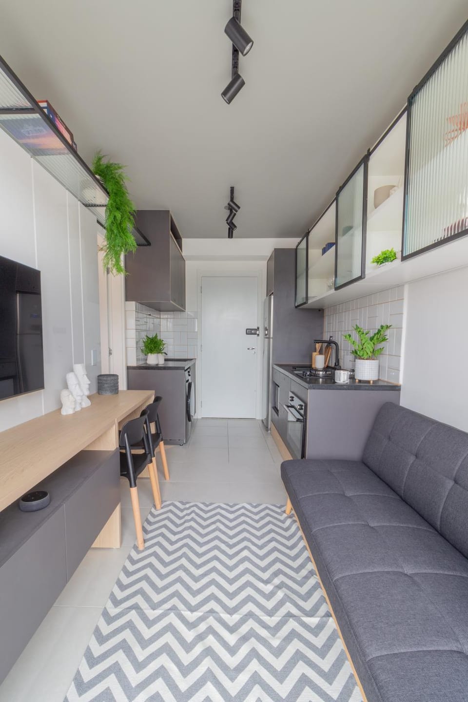 Kitchen or kitchenette, Living room