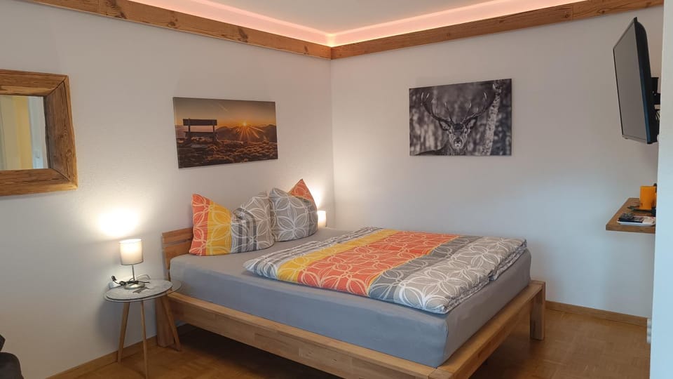 Bed, TV and multimedia, Photo of the whole room, Bedroom
