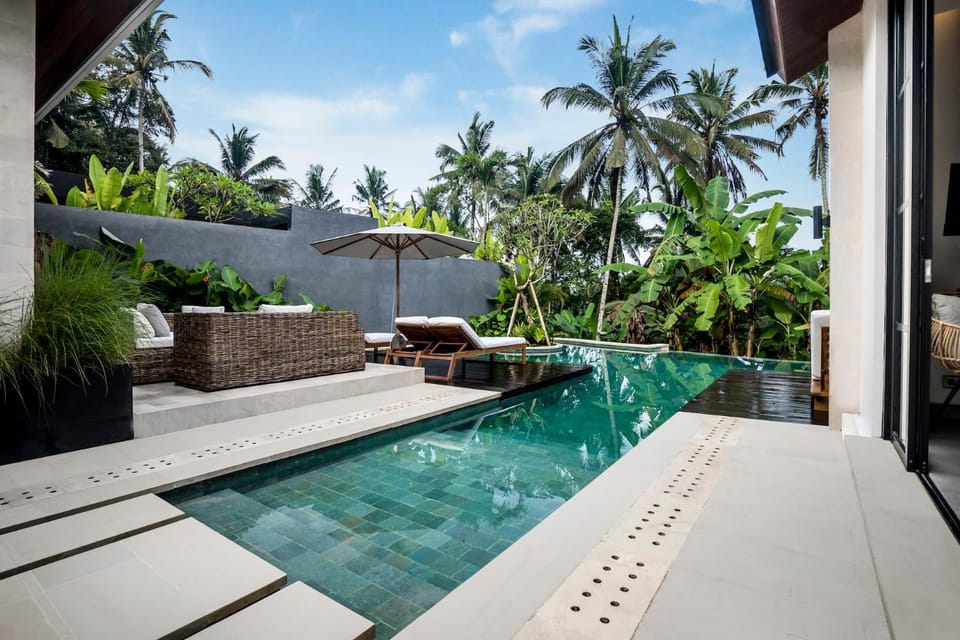 Seating area, Pool view, Swimming pool, sunbed