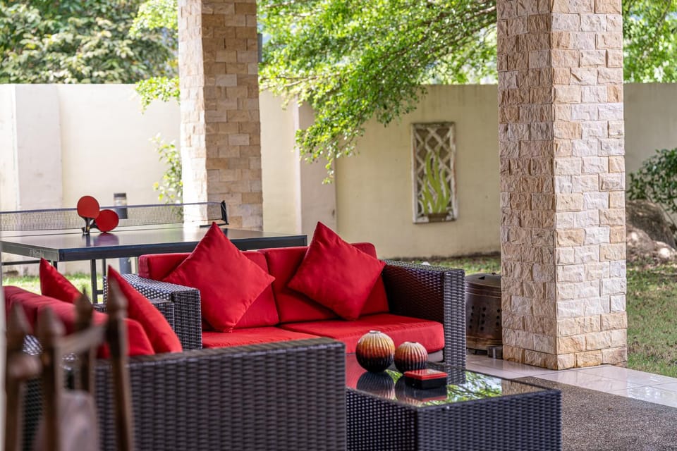 Patio, Garden, Table tennis, Seating area, Garden view