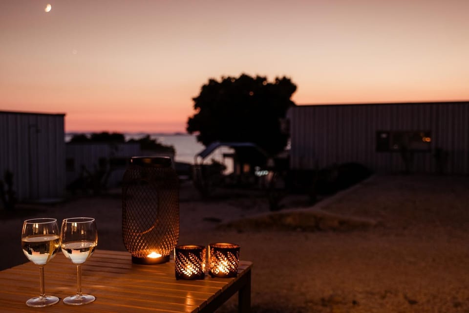 Food and drinks, Sea view, Drinks, Sunset