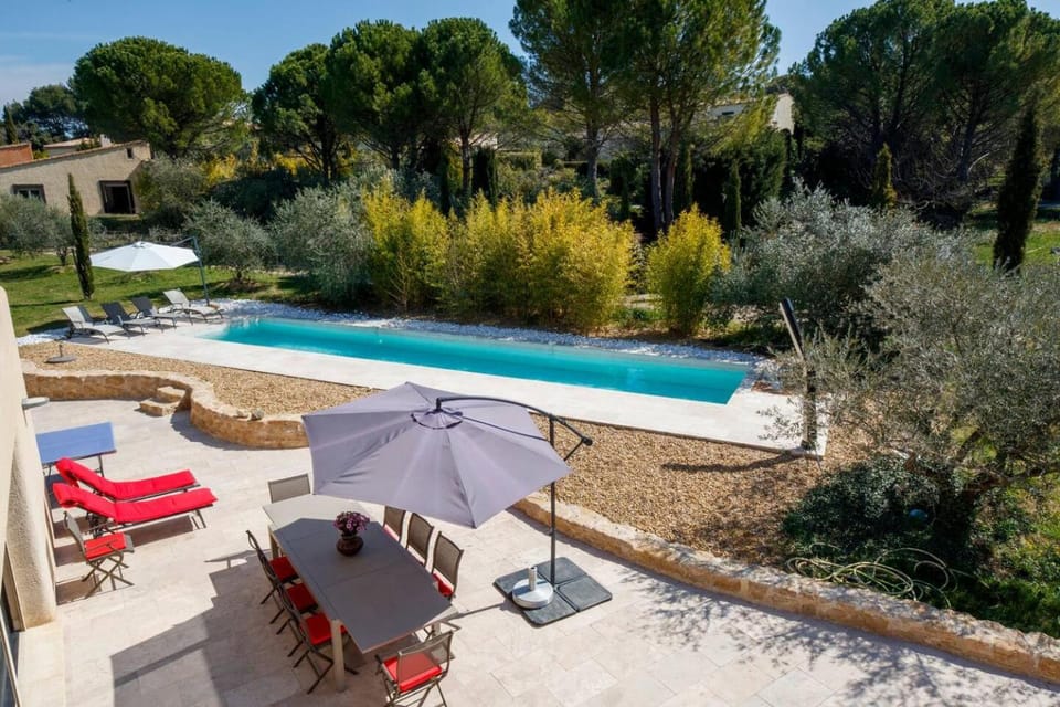 Patio, Natural landscape, Garden, Garden view, Pool view, Swimming pool, sunbed