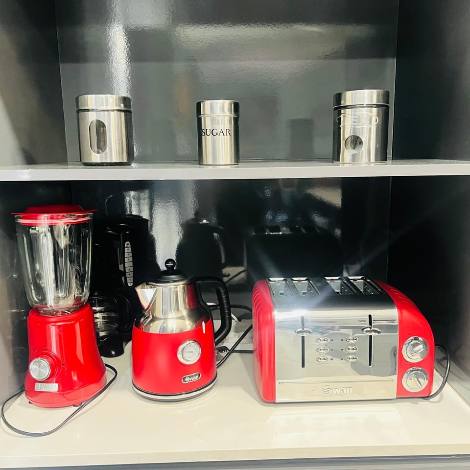 Coffee/tea facilities, Kitchen or kitchenette, toaster