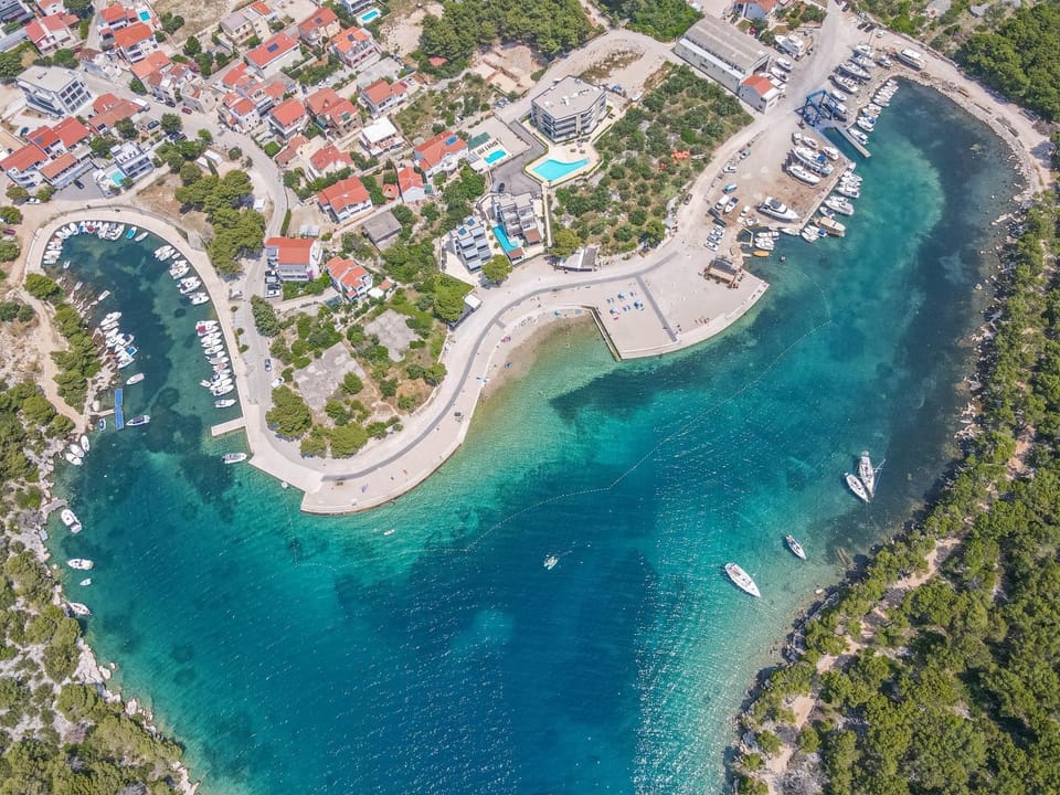 Natural landscape, Bird's eye view, City view, Sea view