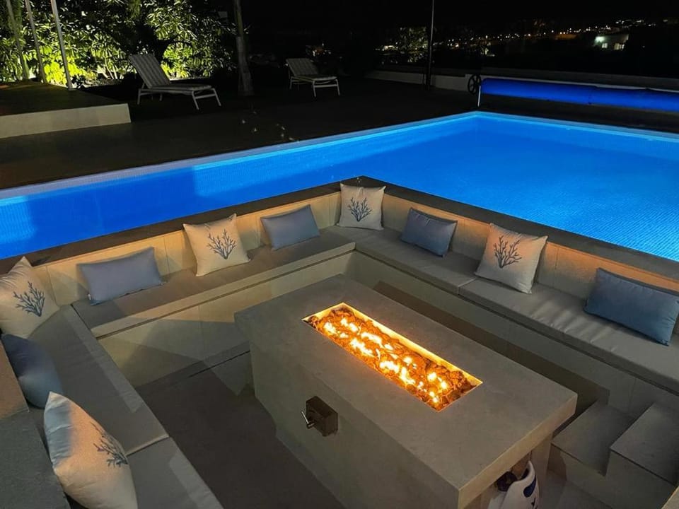 Night, Solarium, Swimming pool