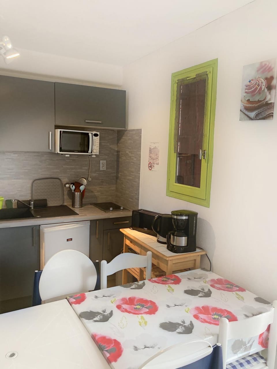 Coffee/tea facilities, Kitchen or kitchenette, stove, toaster