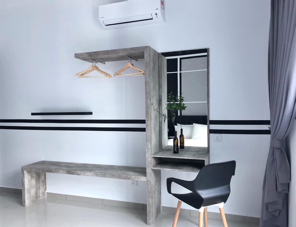 Seating area, hair dresser, air conditioner