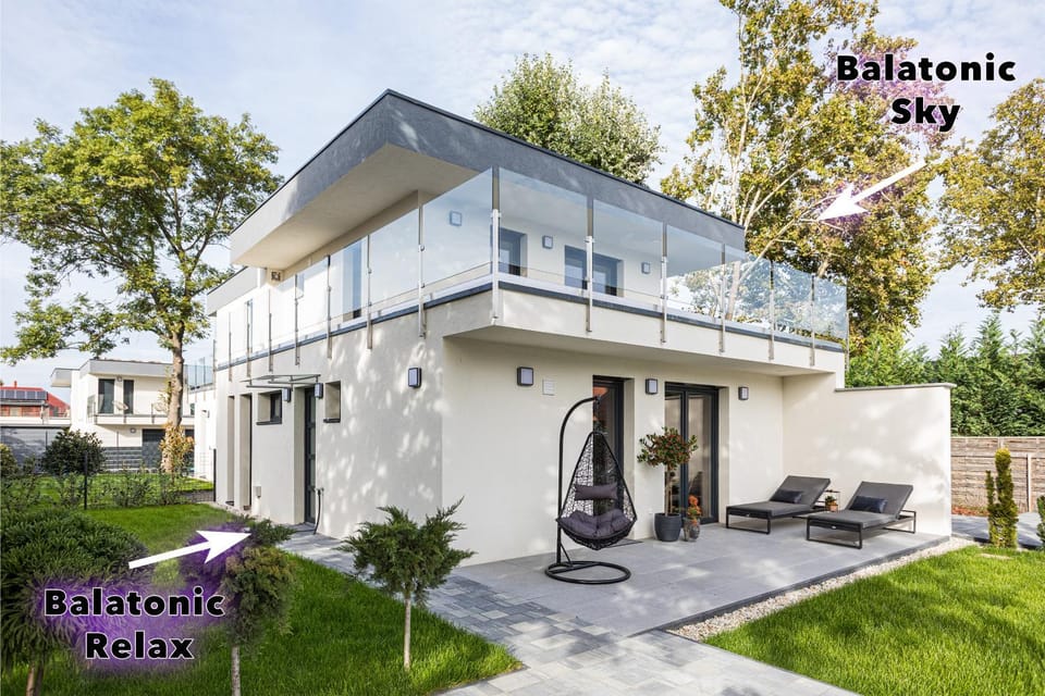 Property building, Patio, Day, Garden, Text overlay, Garden view