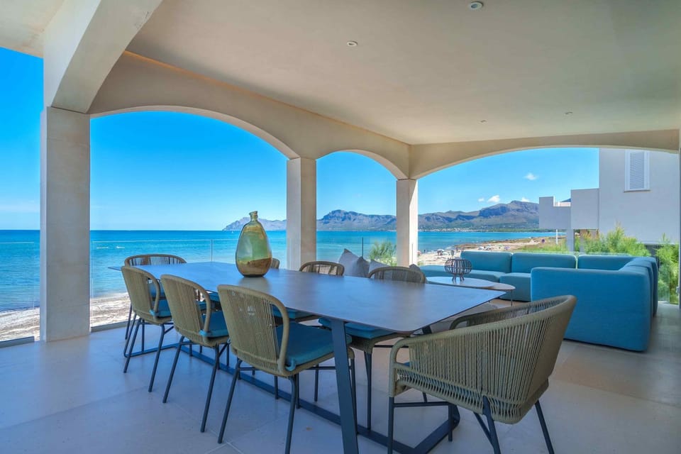 Balcony/Terrace, Dining area, Mountain view, Sea view