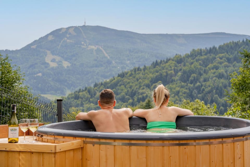 Osada Mountain Villas Szczyrk - domki z balią i sauną - piękny widok na góry - Dream Apart Chalet in Poland