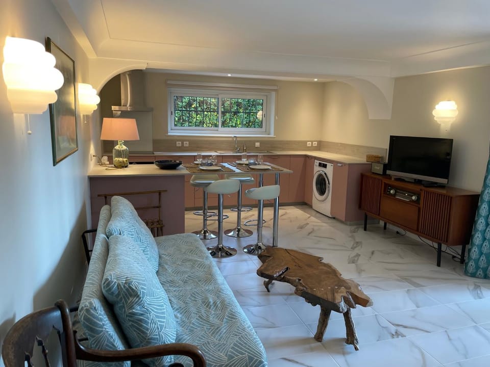 Rez-de-chaussée dans grand jardin provençal, villa Tatiana Apartment in Antibes