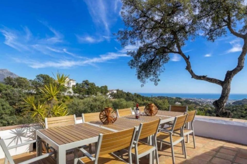Patio, Day, Natural landscape, View (from property/room), Dining area, Mountain view