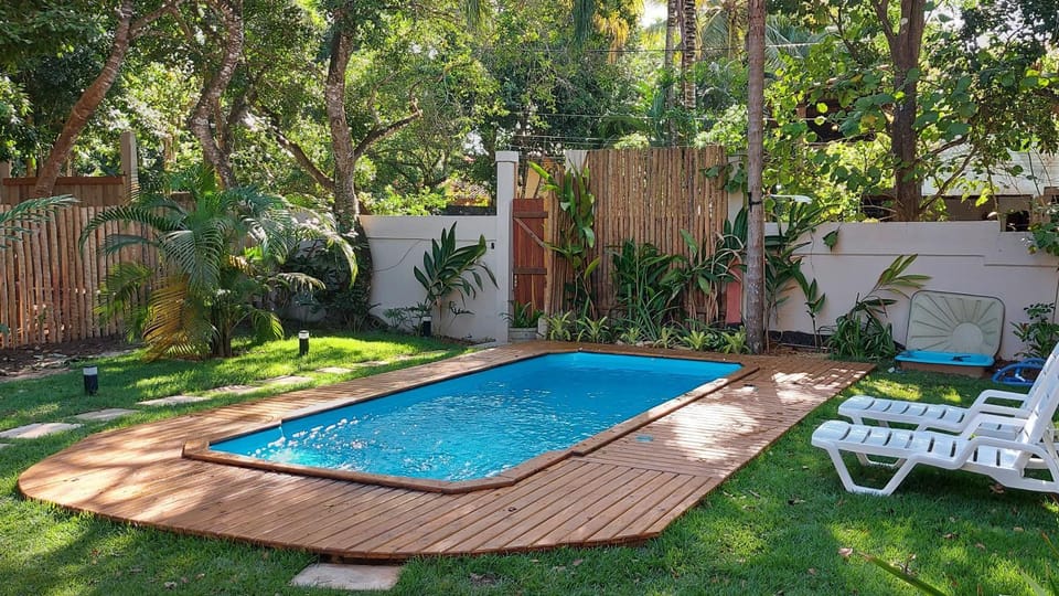 Patio, Day, Garden, Garden view, Pool view, Swimming pool, sunbed