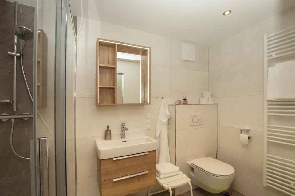 Shower, Toilet, Bathroom, towels