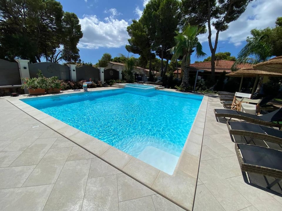 Pool view, Swimming pool, Swimming pool, sunbed