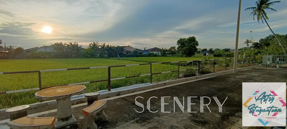 Natural landscape, Garden, View (from property/room), Sunset