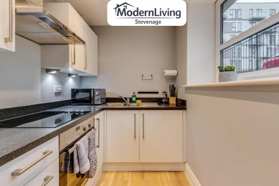 ModernLiving Stevenage 1 Bedroom Apartment Town Centre Sleeps 4 Apartment in Stevenage