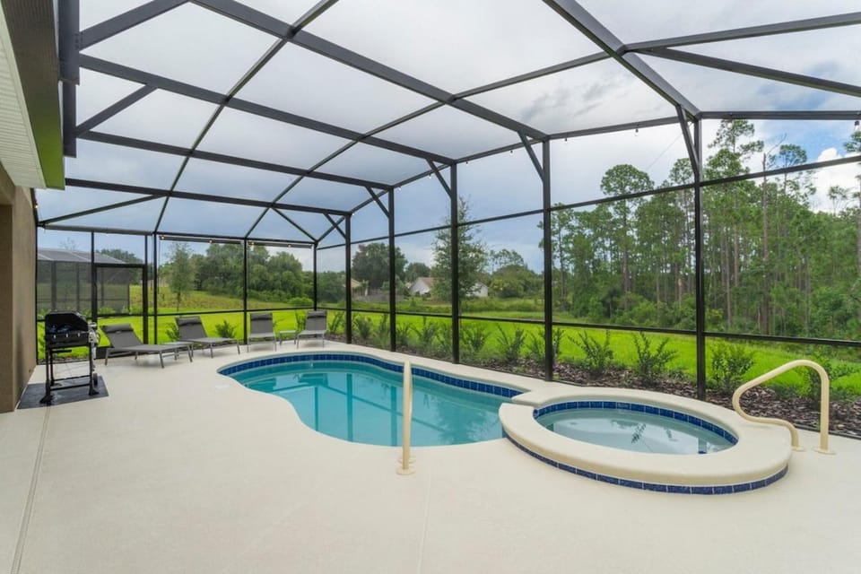 Patio, Summer, Pool view, Family