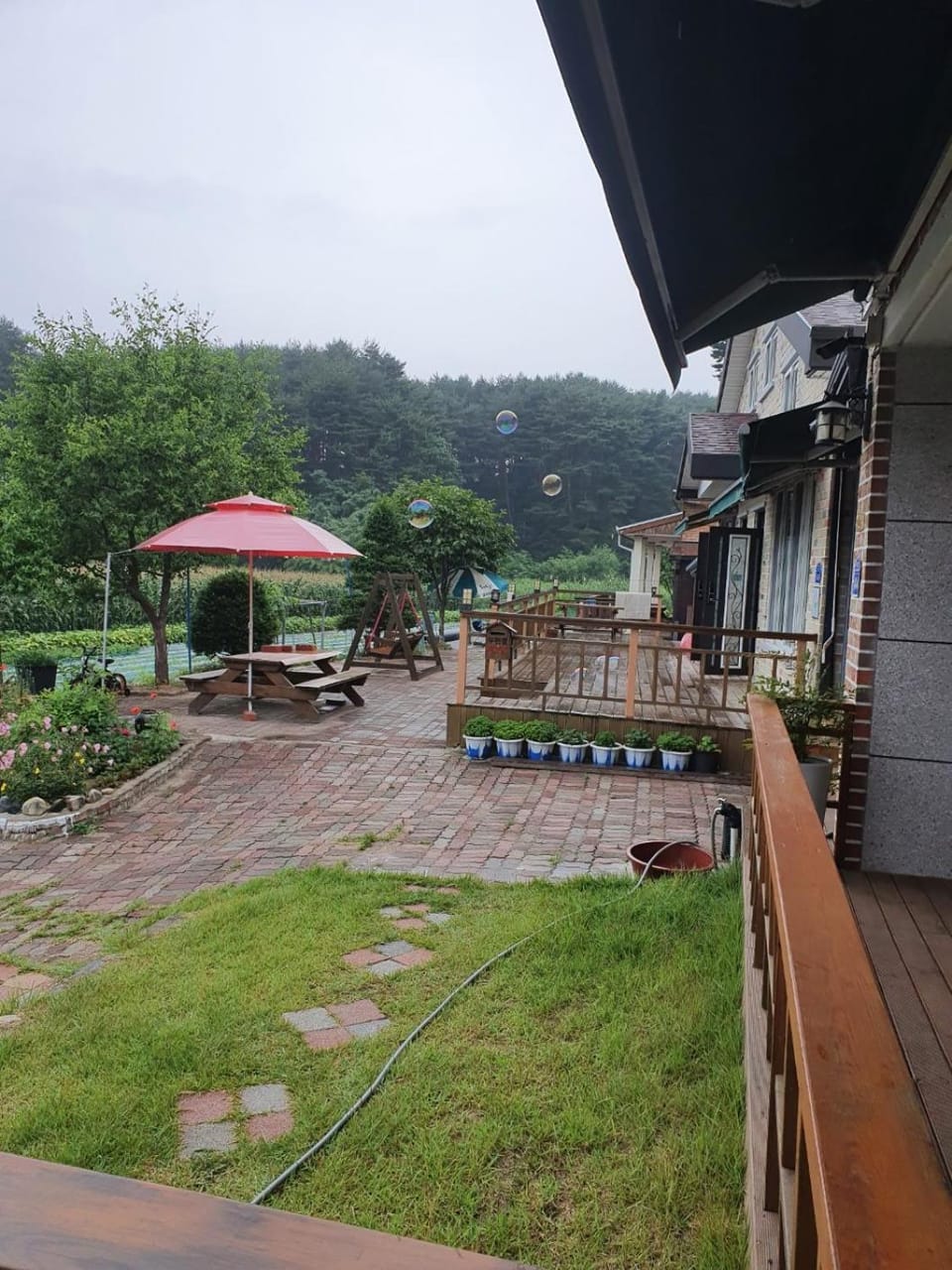 Property building, Natural landscape, Garden view