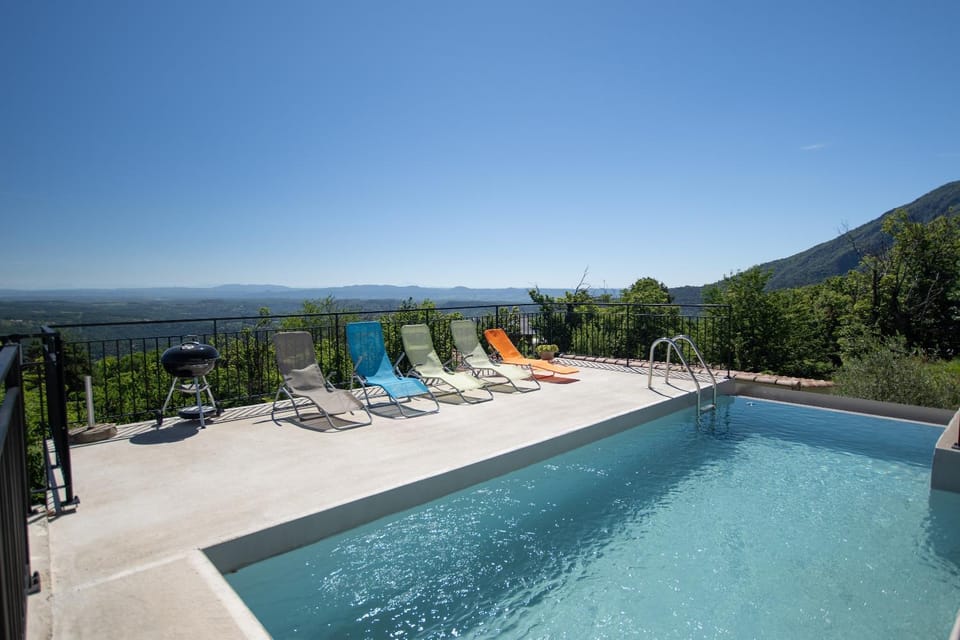 Property building, Living room, Swimming pool
