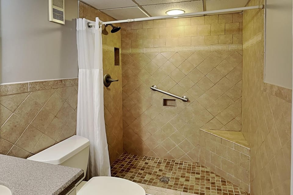 Shower, Toilet, Bathroom, Facility for disabled guests, towels