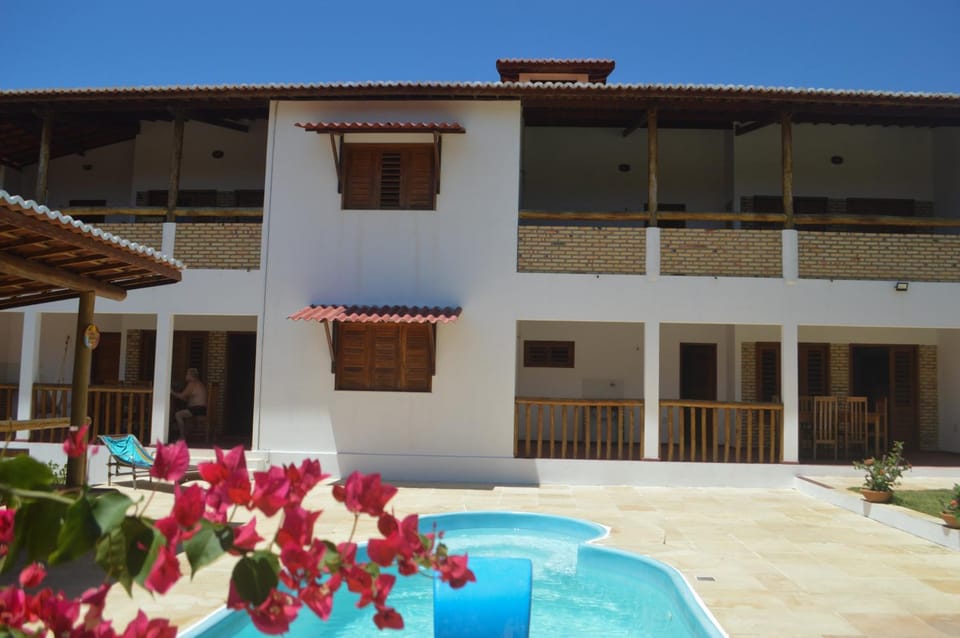 Property building, Patio, Day, View (from property/room), Balcony/Terrace, Pool view, Swimming pool