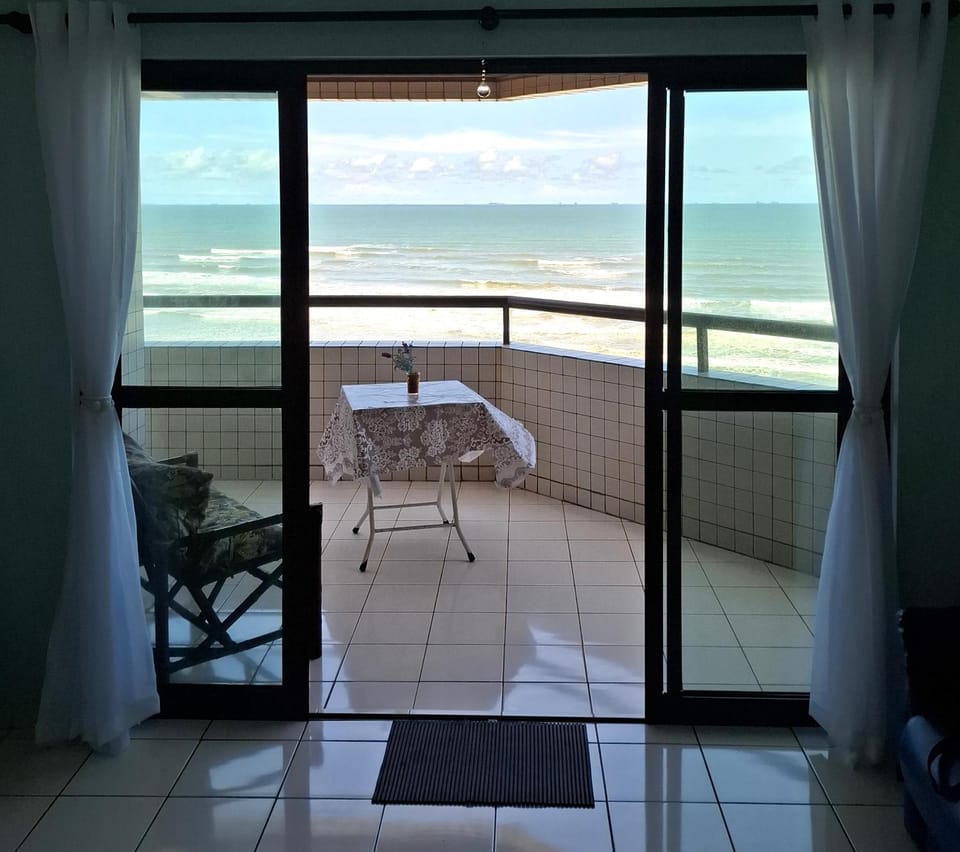 View (from property/room), Balcony/Terrace, Living room, Sea view