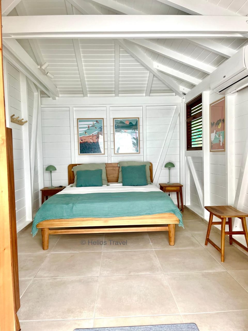 Bed, Photo of the whole room, Bedroom, air conditioner