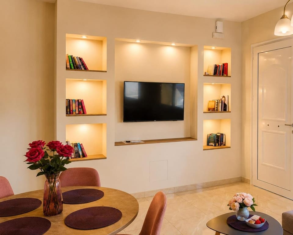 Library, TV and multimedia, Living room, Seating area