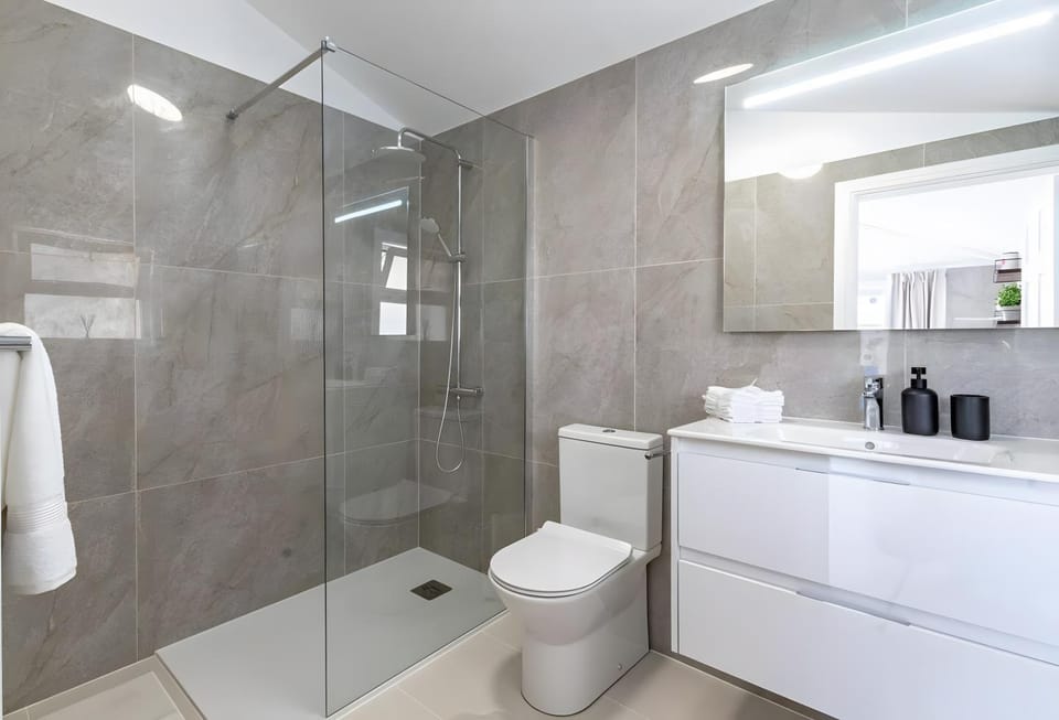 Bathroom, Living room