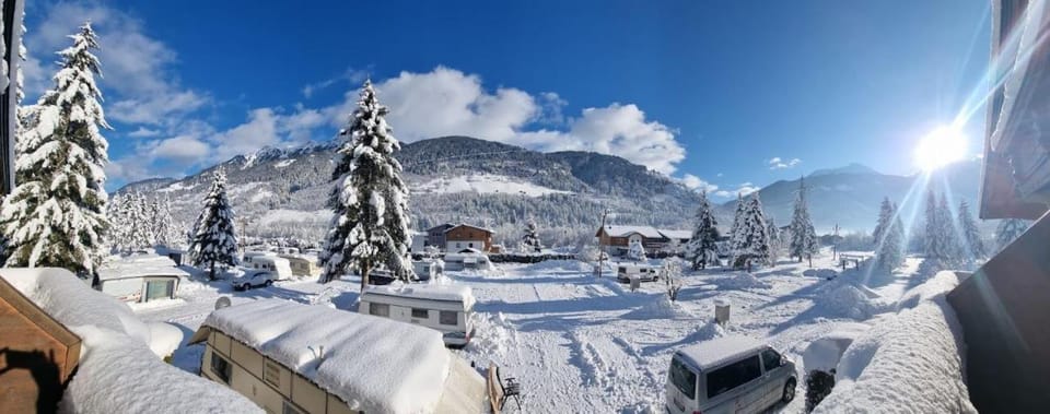 Day, Natural landscape, Winter, Mountain view