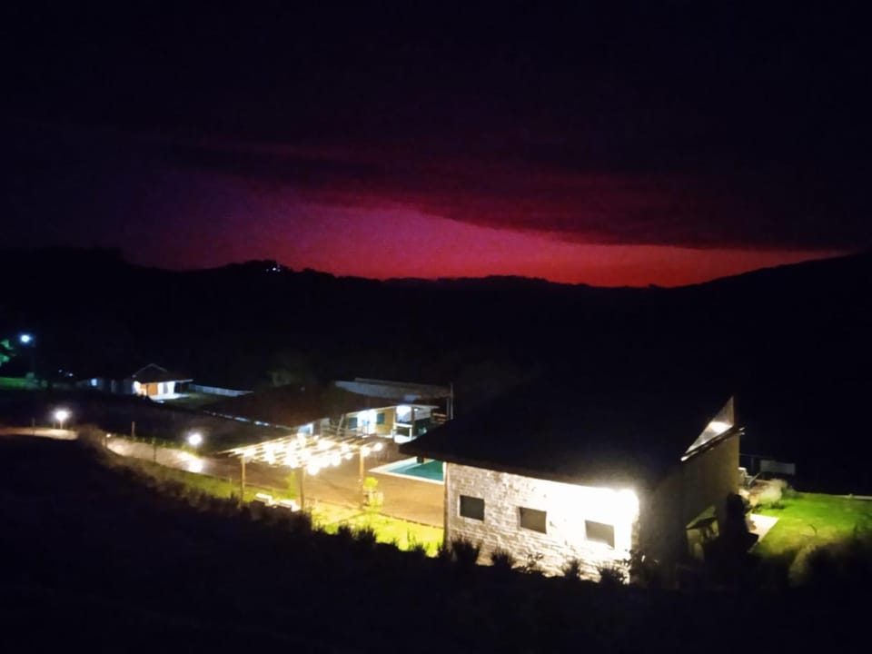 Night, Natural landscape, Mountain view
