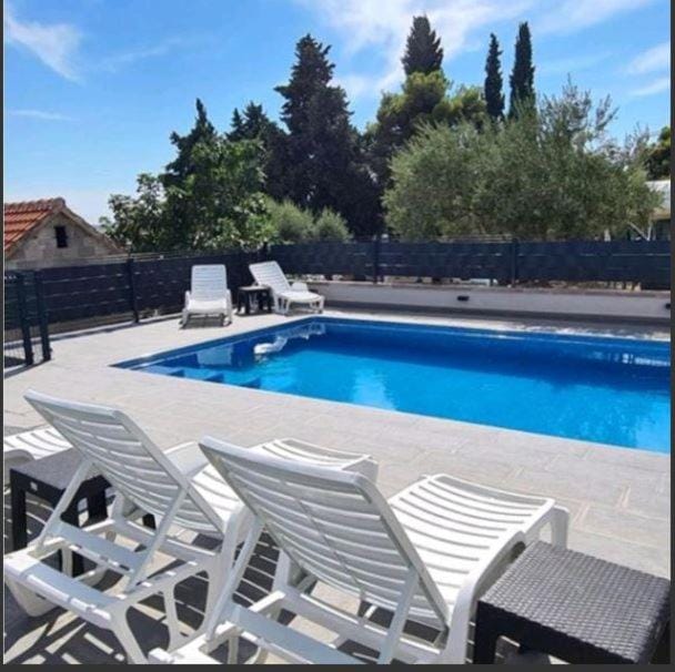 Pool view, sunbed