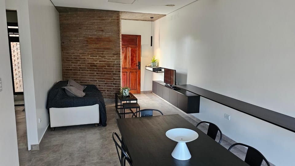 Property building, Living room, Dining area
