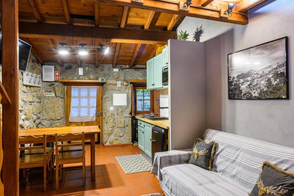 Kitchen or kitchenette, Living room, Dining area