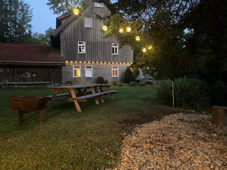Property building, Garden, Garden view