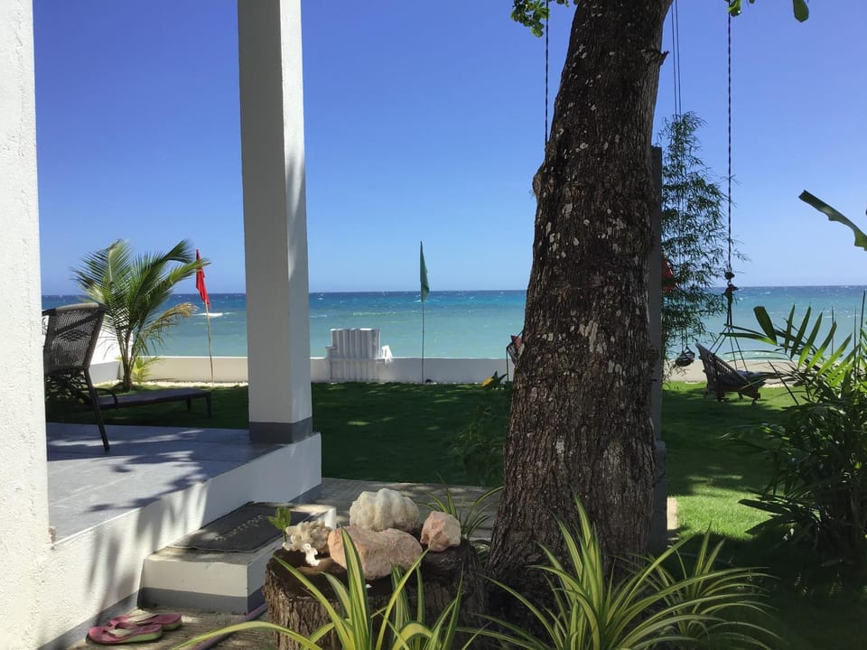 BambooBeachVilla1 AC New OCEANFRONT POOL sunsetview garden kitchen SATELLITE STARLINK WI-FI Villa in Central Visayas