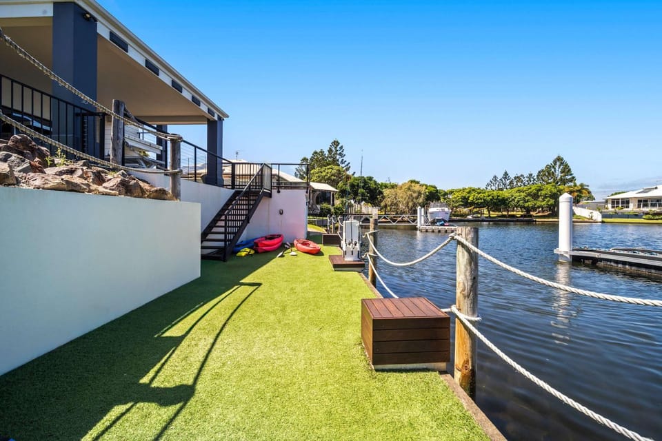 Parrearra Paradise On The Water With Water Slide House in Sunshine Coast