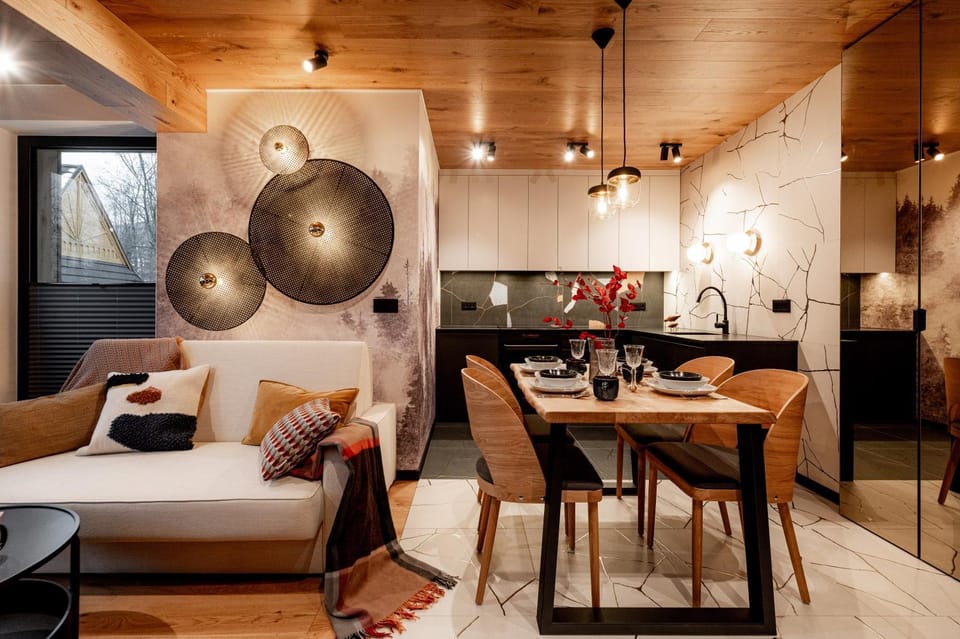 Bed, Kitchen or kitchenette, Living room, Photo of the whole room, Seating area, Dining area, Bedroom