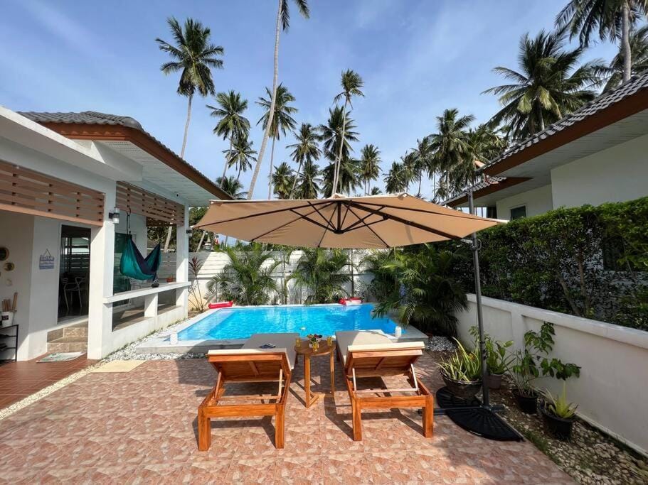 Holiday house near Lamai with swimming pool. 2 bedrooms House in Ko Samui