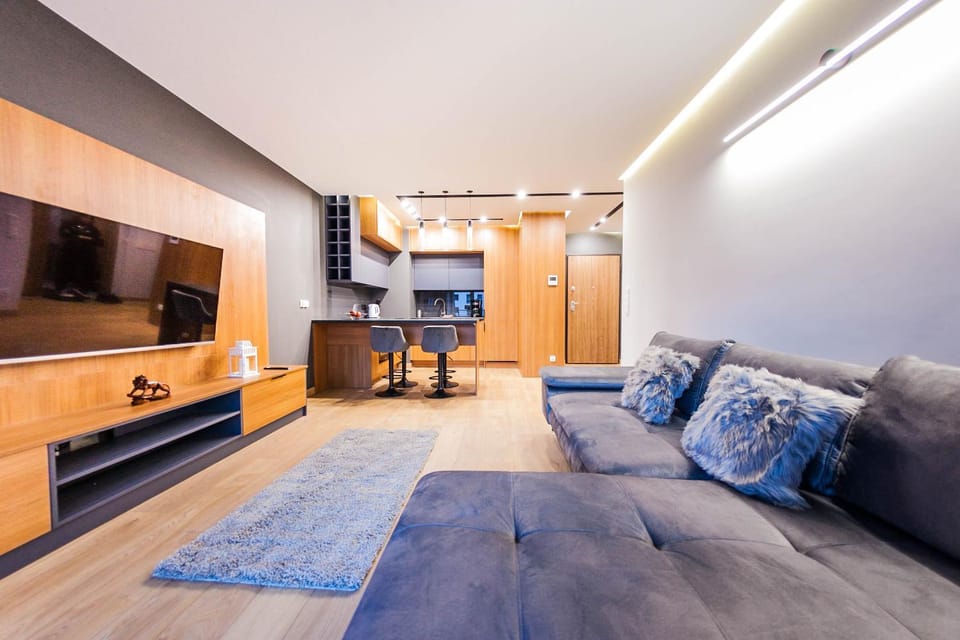 TV and multimedia, Kitchen or kitchenette, Living room, Seating area