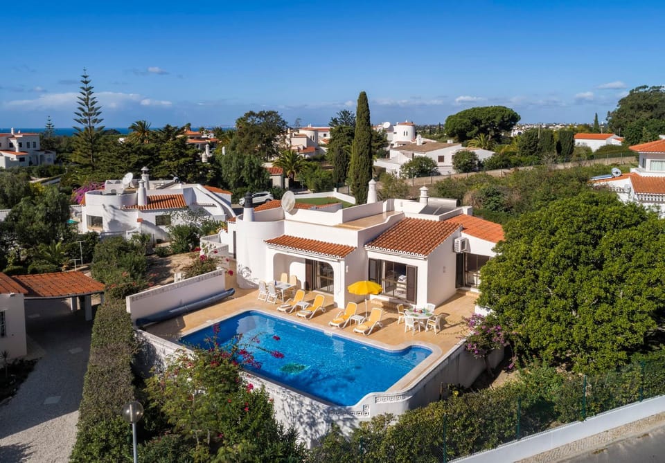 Property building, Day, Natural landscape, Bird's eye view, Pool view, Swimming pool, sunbed