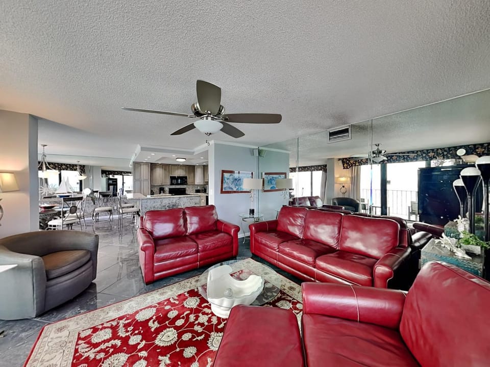 Kitchen or kitchenette, Living room, Seating area, furniture, air conditioner